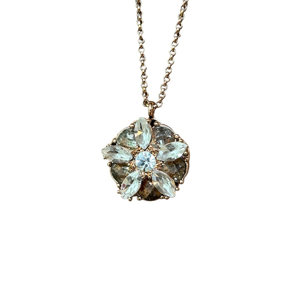 Kate Spade Fame and Flowers Pendant Rose Gold Necklace